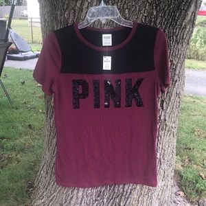 Victoria secret PINK sequins tee